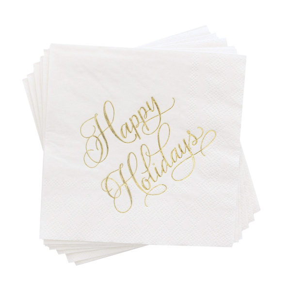 Happy Holidays Cocktail Napkin