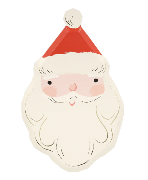 Jolly Christmas Santa Plates