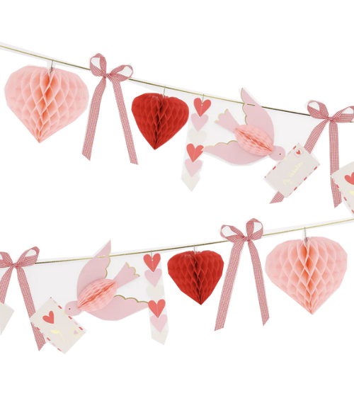 Lovebird Garland Banner