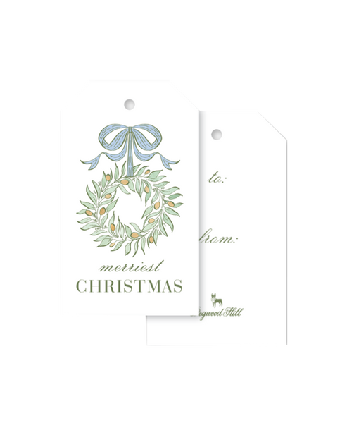 Capri Wreath Gift Tags