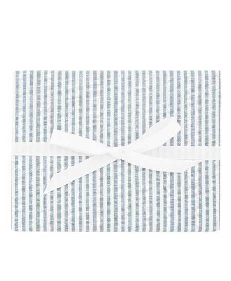 Blue Vine Floral Woven Ribbon