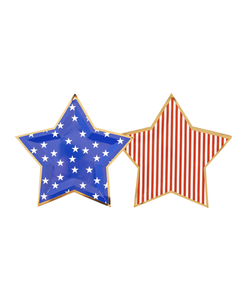 Stars and Stripes Star Shaped Plate