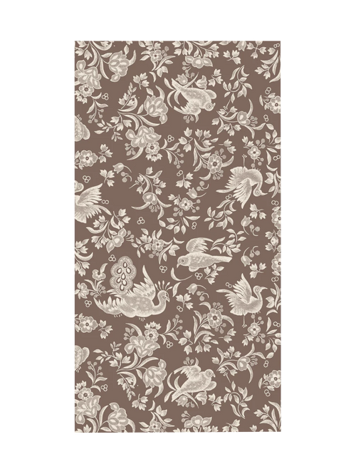 Brown Regal Peacock Guest Napkin