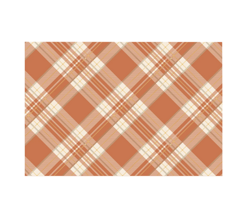 Orange Plaid Placemat