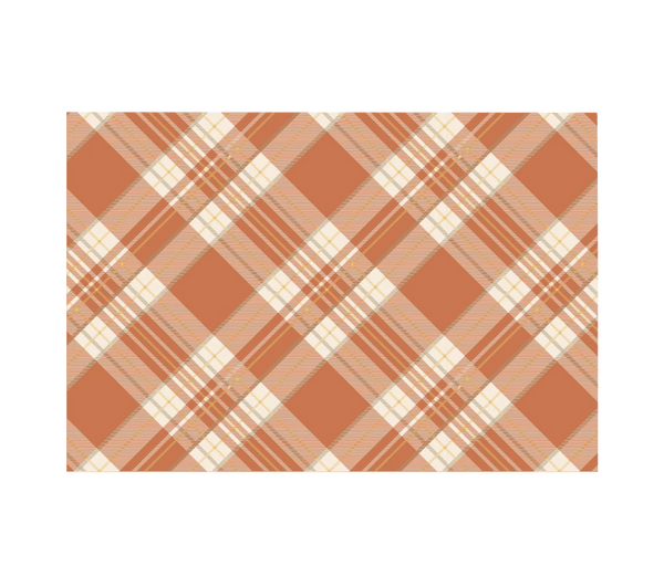 Orange Plaid Placemat