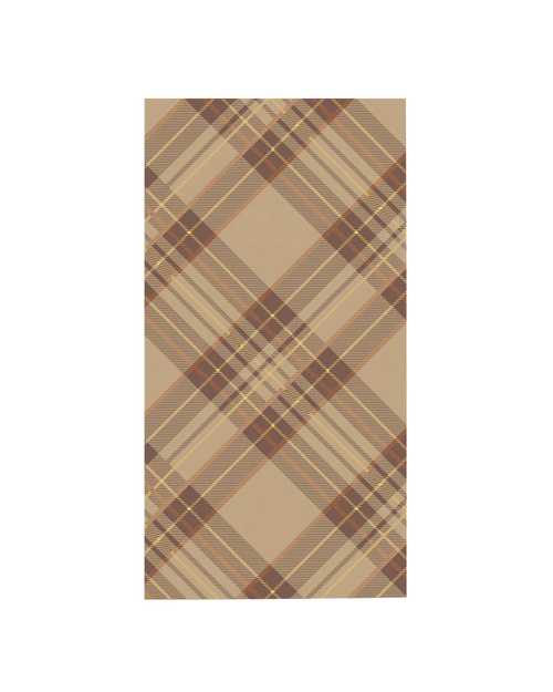 Autumn Plaid Guest Napkin