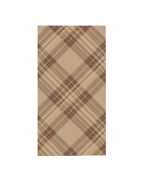 Autumn Plaid Guest Napkin