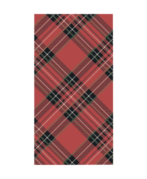 Red Plaid Guest Napkin