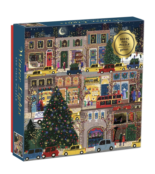 Winter Lights Foil Puzzle 500 Piece Puzzle