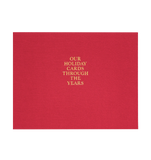 Red Holiday Card Book