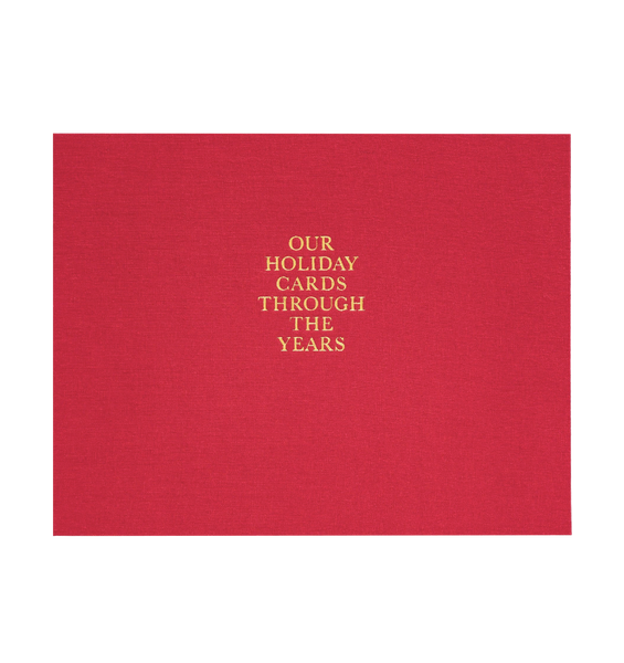 Red Holiday Card Book