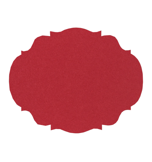 Die-cut Red French Frame Placemat