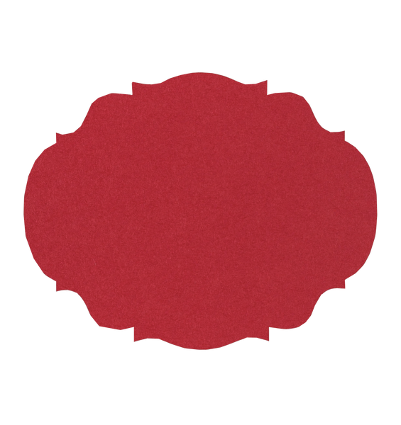 Die-cut Red French Frame Placemat