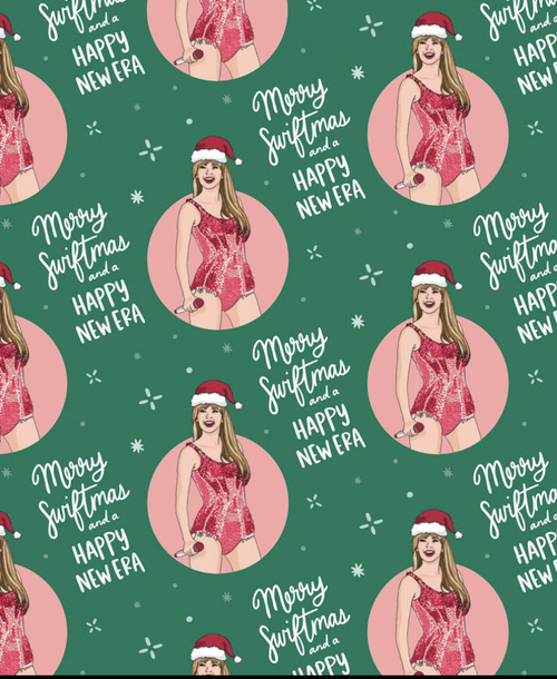 Merry Swiftmas and Happy New Eras Wrapping Paper