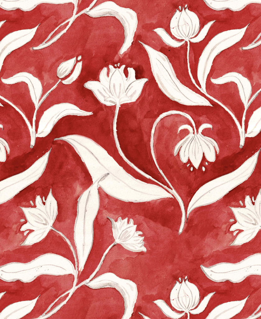 Red tulip Flower Wrapping Paper