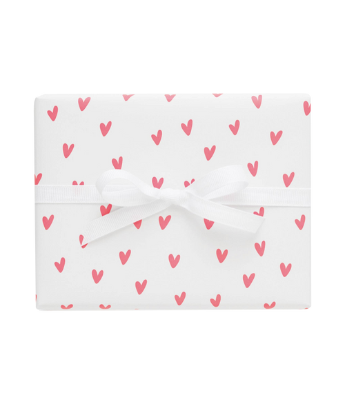 Neon Heart Wrapping Paper Sheets