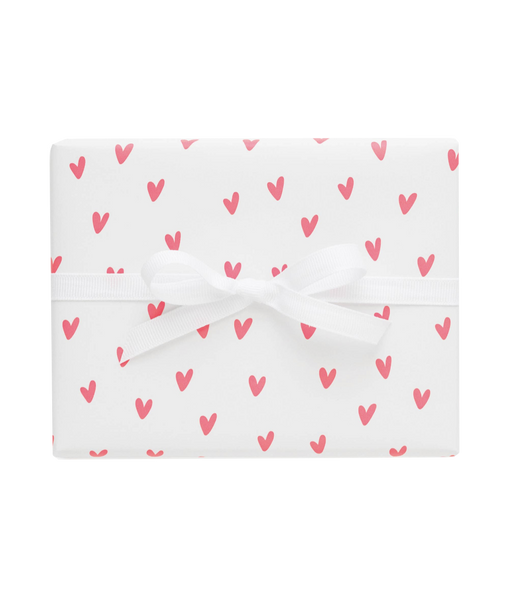 Neon Heart Wrapping Paper Sheets