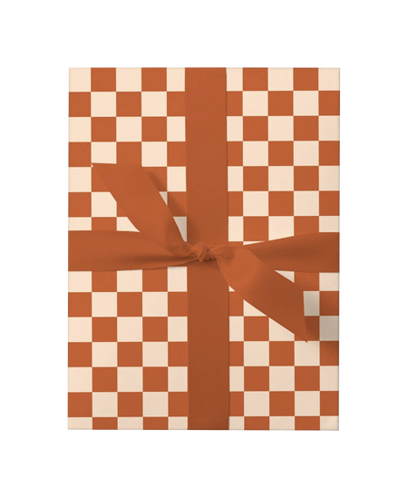 Orange Checkered Ribbon