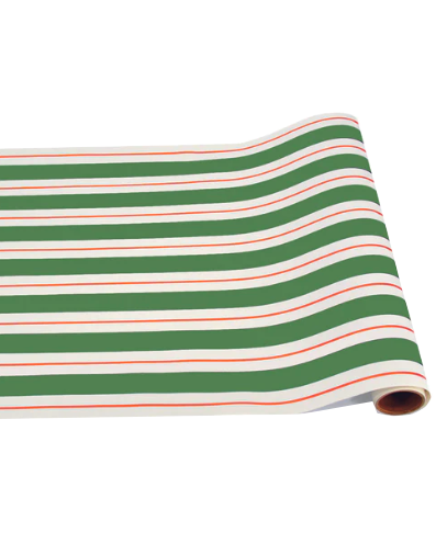 Awning Stripe Runner - Green and Red
