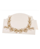Gold Laurel Wreath Place Cards