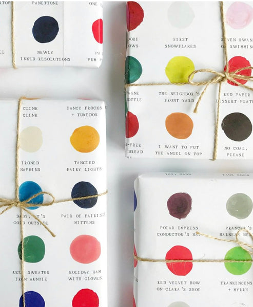 Holiday Color Palette Gift Wrap