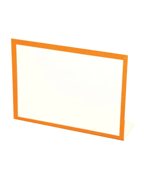 Frame Place Cards - Orange (Bottom Fold)