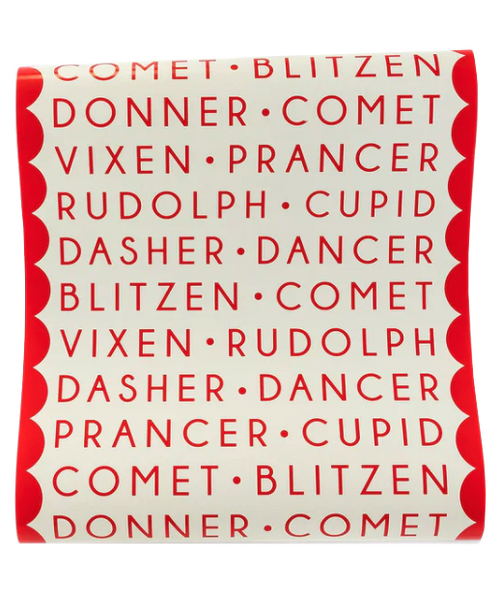 Reindeer Names Table Runner