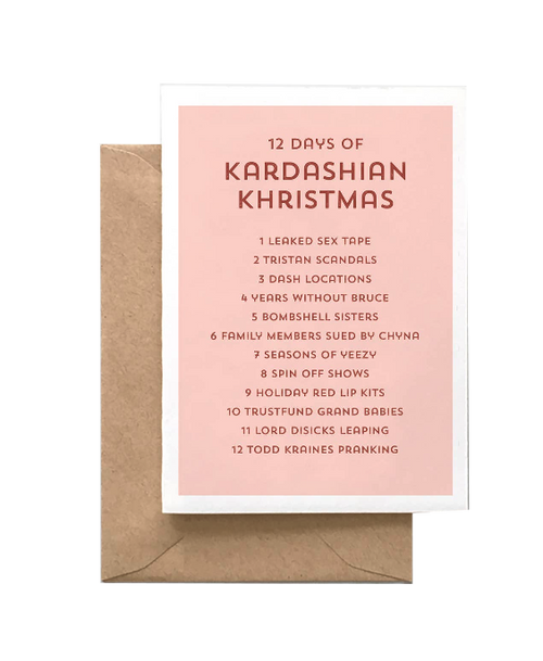 12 Days of Kardashian Khristmas Card