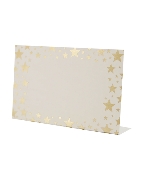 Frame Place Cards - Gold Stars (Bottom Fold)