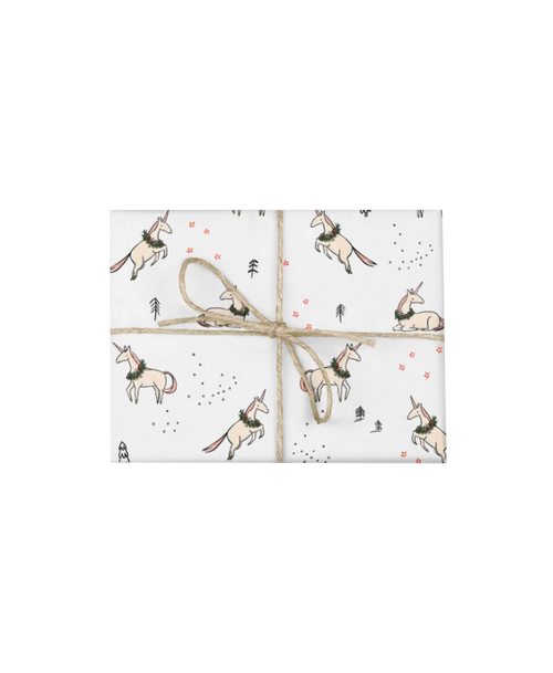 Christmas Unicorn Wrapping Paper