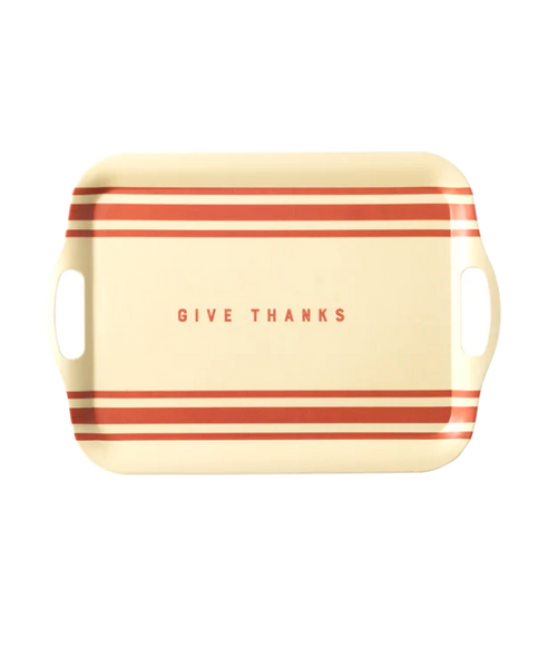 Give Thanks Bamboo Tray