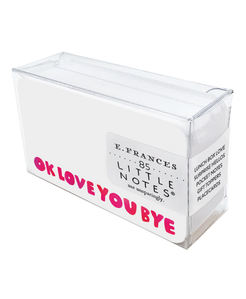 Okloveyoubye Little Notes® by E. Frances Paper